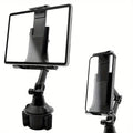 Car Cup Holder Tablet & Phone Mount with Heavy Duty Base