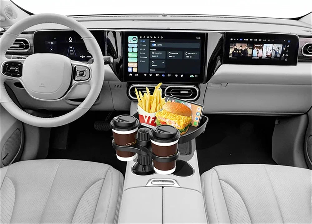 2-in-1 Car Cup & Snack Holder