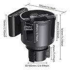 Adjustable Car Cup Holder Expander & Phone Organizer